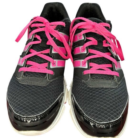 Adidas Black and Pink Athletic Shoes with Cushioned Midsole, Size 9.5 - Picture 5 of 9